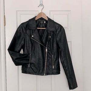 Faux Leather Jacket - Only - 36=Small
